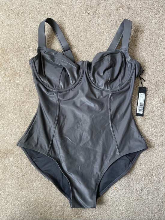 Ta3 Other - TA3 Lifty One-Piece Swimsuit Pewter Gray Size L Short D/DD NWT